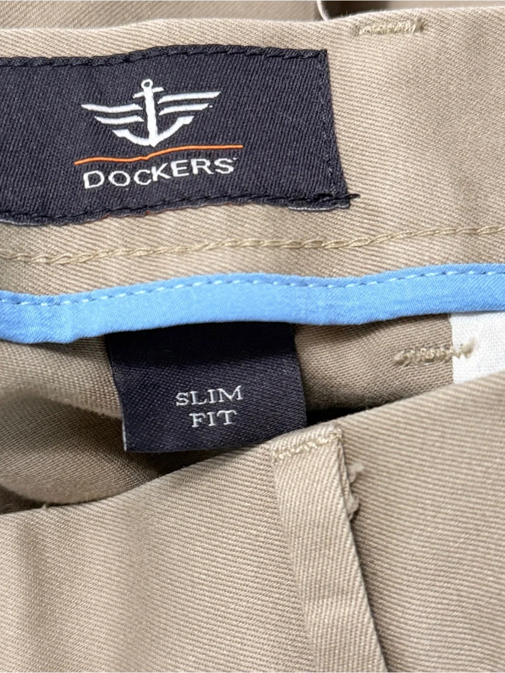 Dockers Men's Signature Lux Cotton Slim Fit Khakis Pants 32x32 Tan